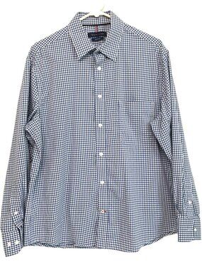 Tommy Hilfiger Blue Plaid Shirt Size Large